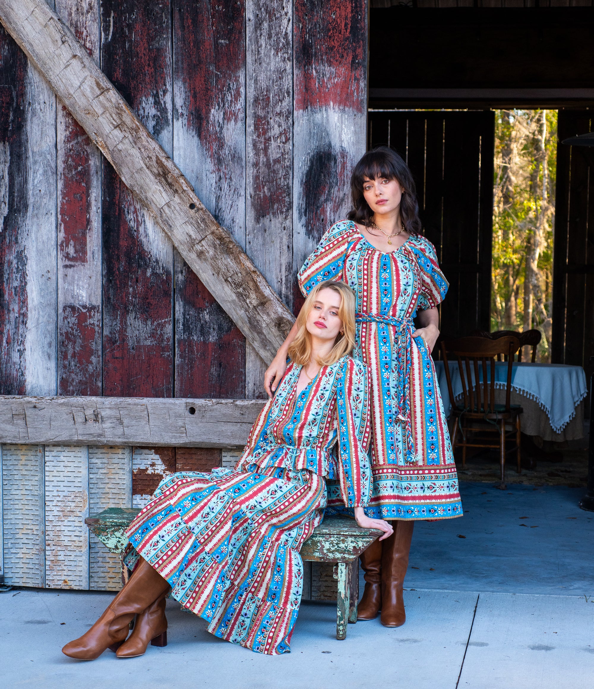 Surrey Skirt in Serape Stripe