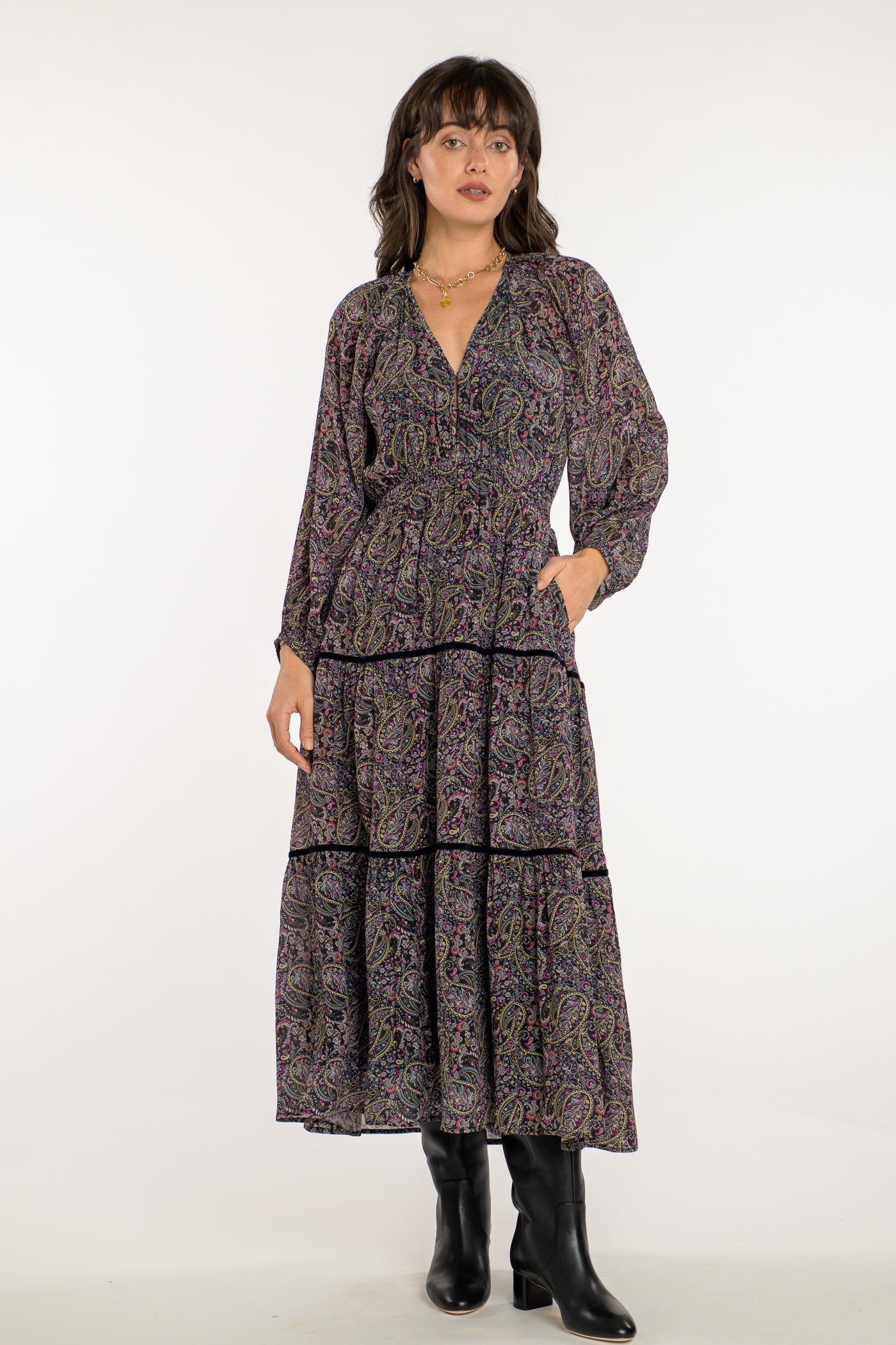 Hallie Dress in Paisley