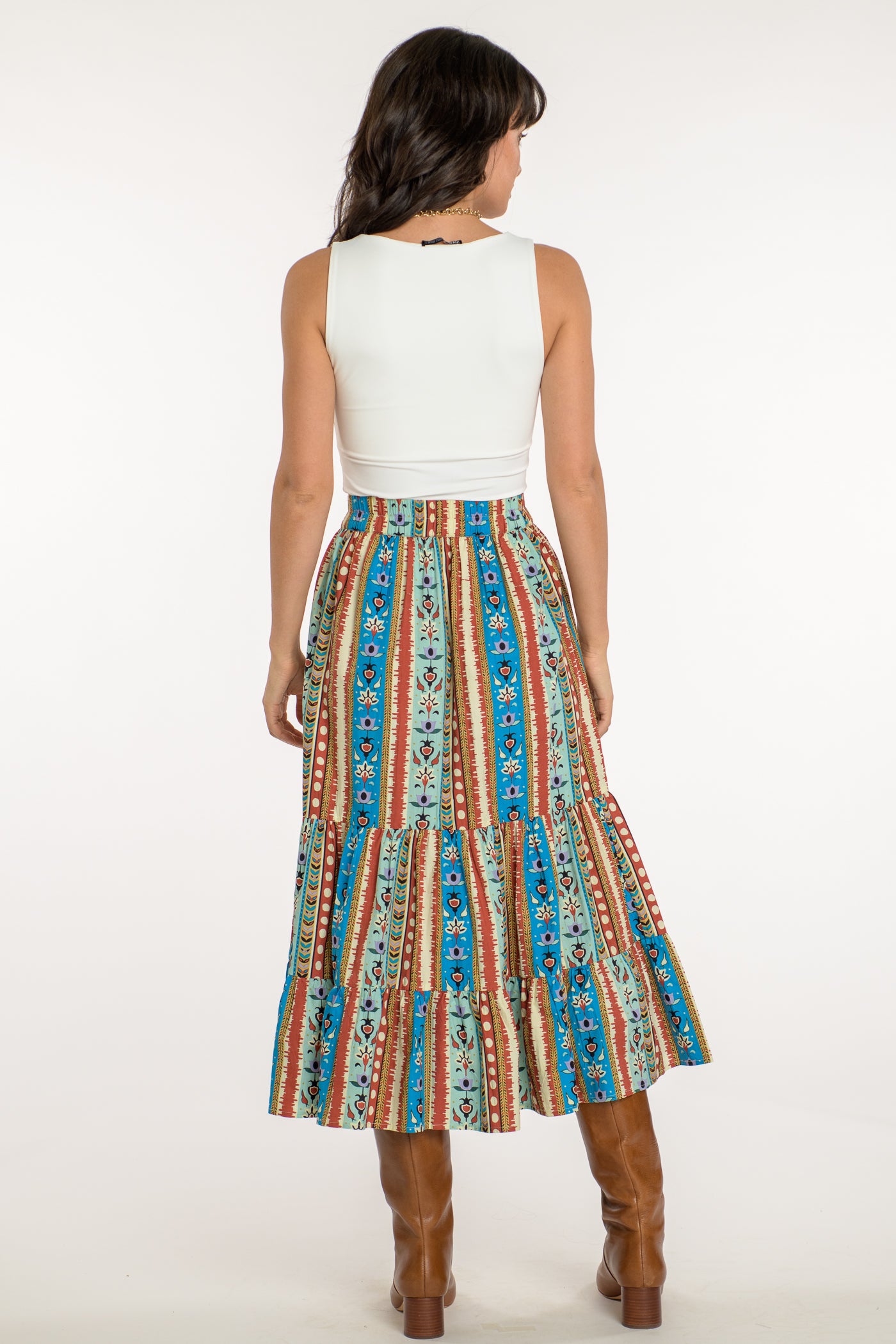 Surrey Skirt in Serape Stripe