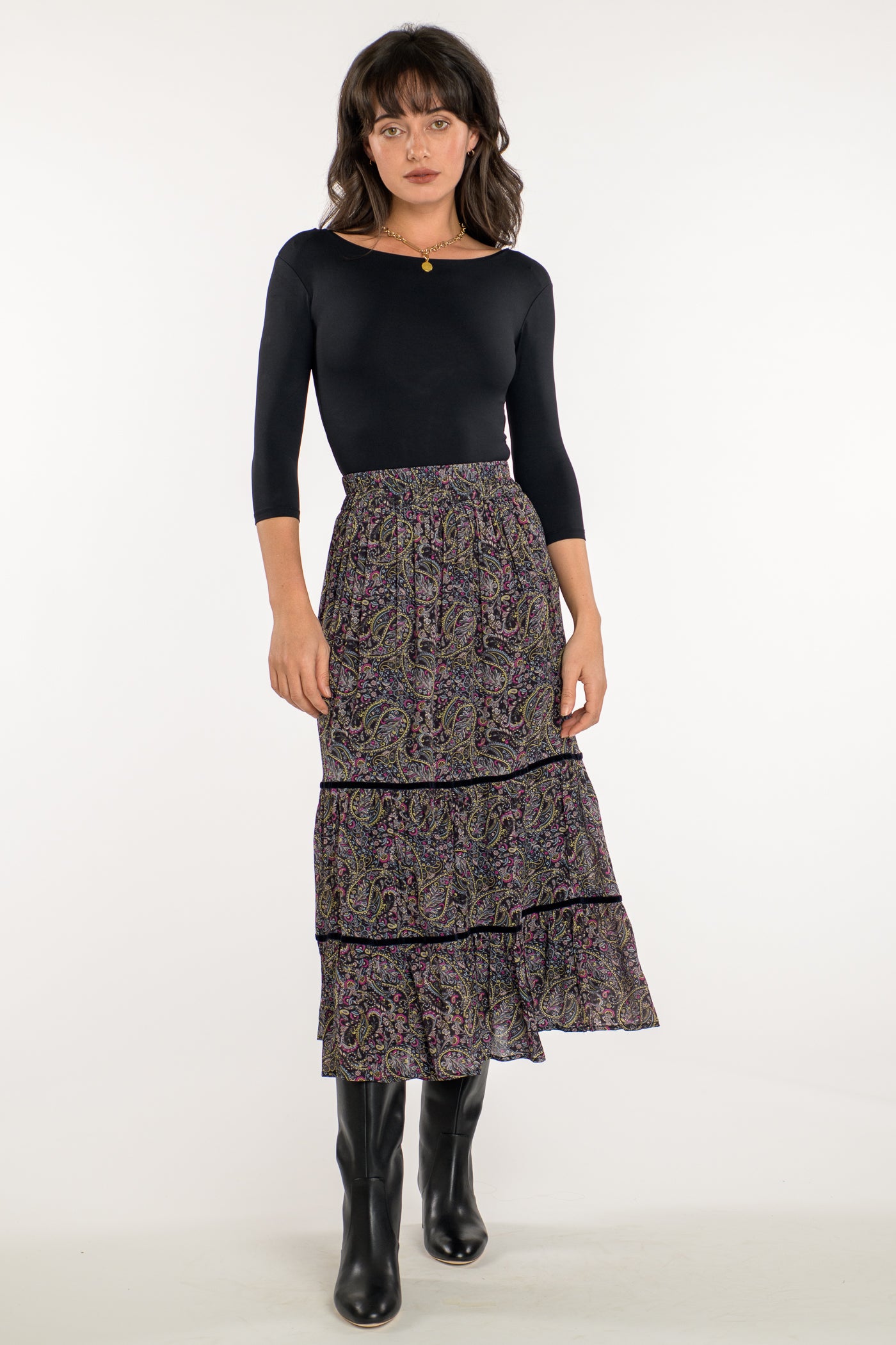 Surrey Skirt in Paisley