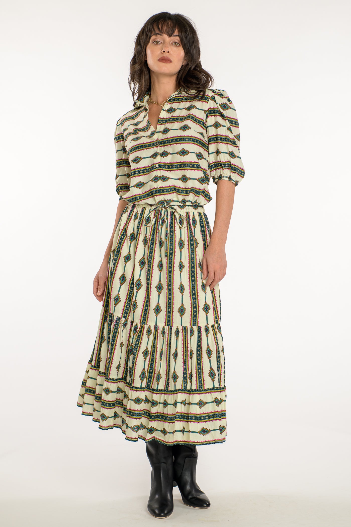 Margot Top in Apache Stripe