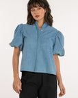 Edie Top in Denim