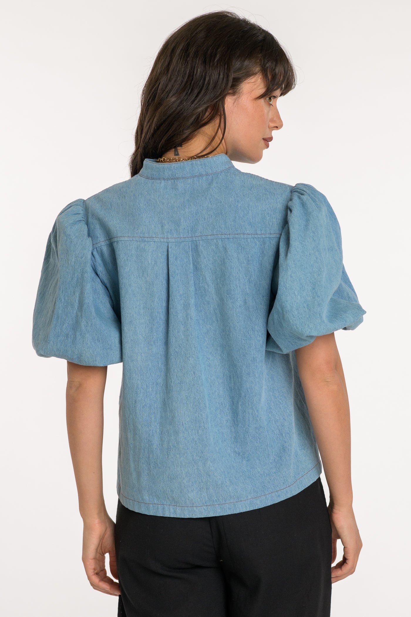 Edie Top in Denim