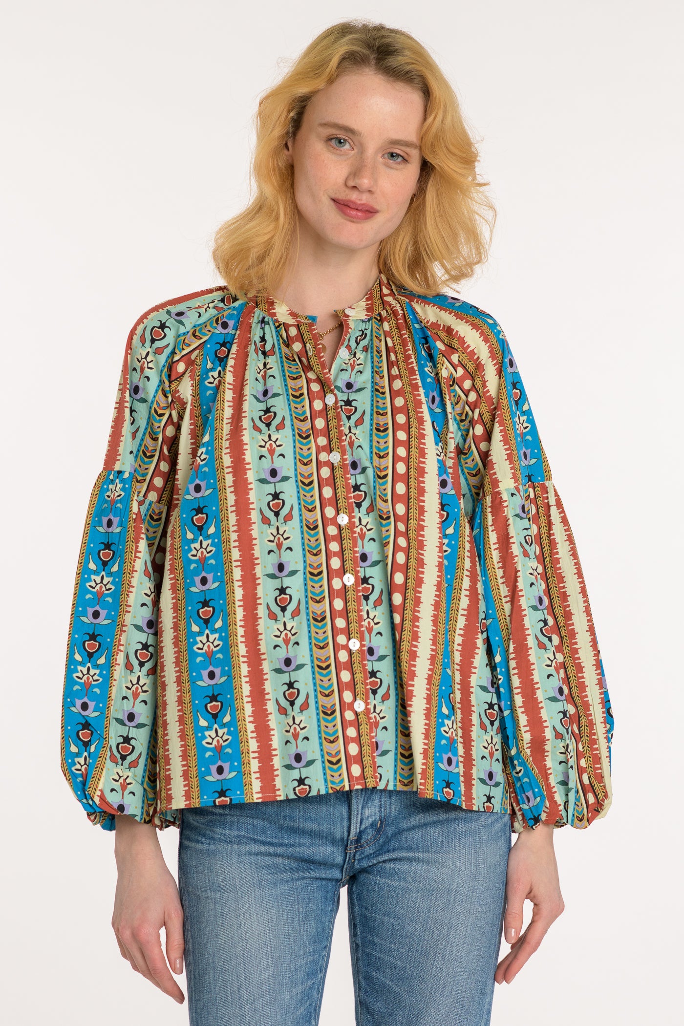 Emory Top in Serape Stripe