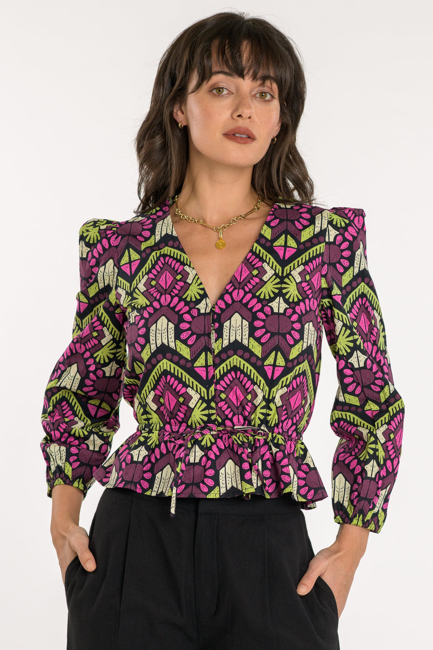 Sloane Top in Aztec