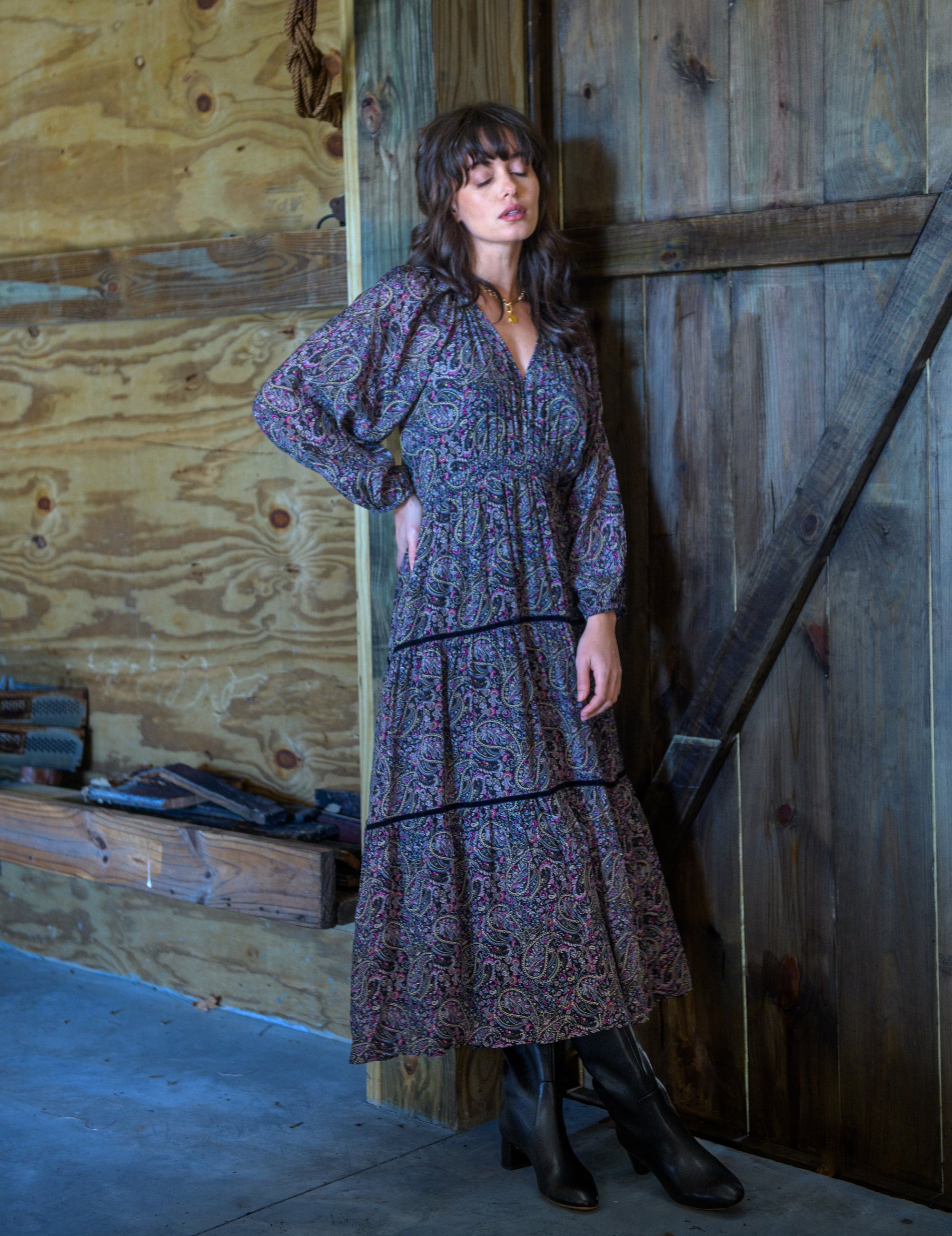 Hallie Dress in Paisley