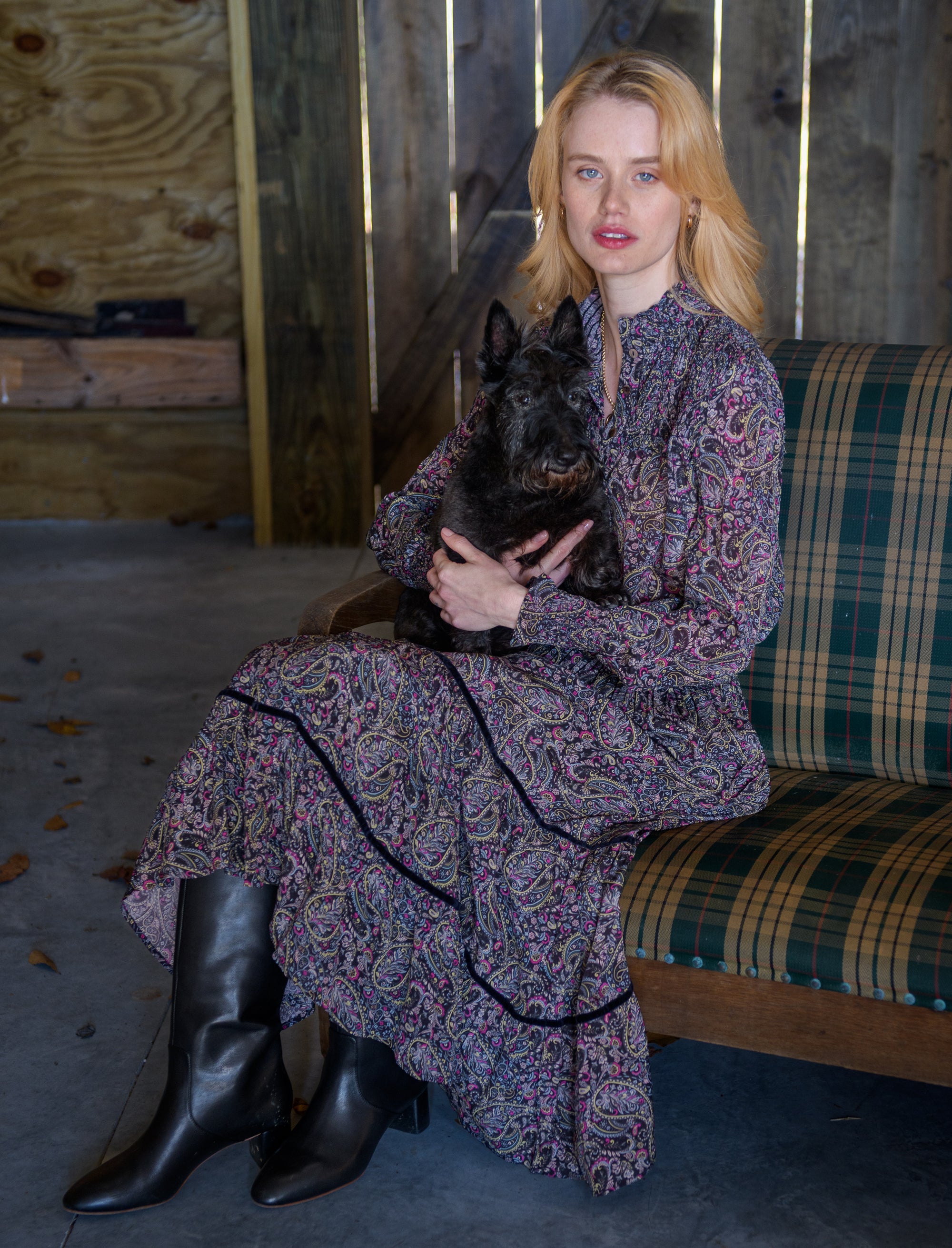 Surrey Skirt in Paisley