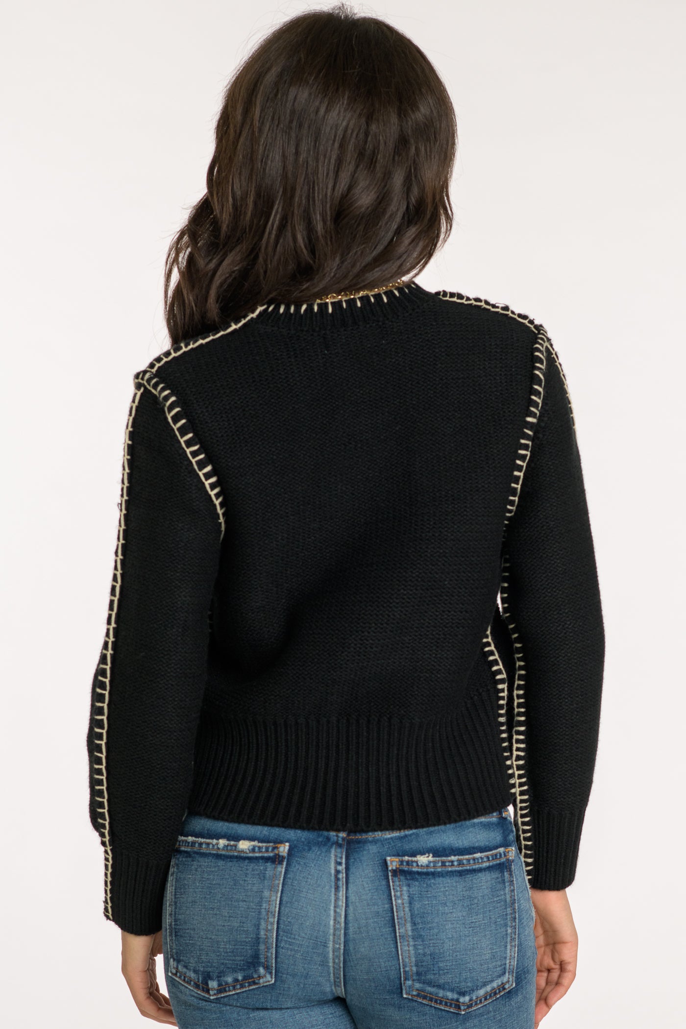 Cheyenne Sweater in Solid Black