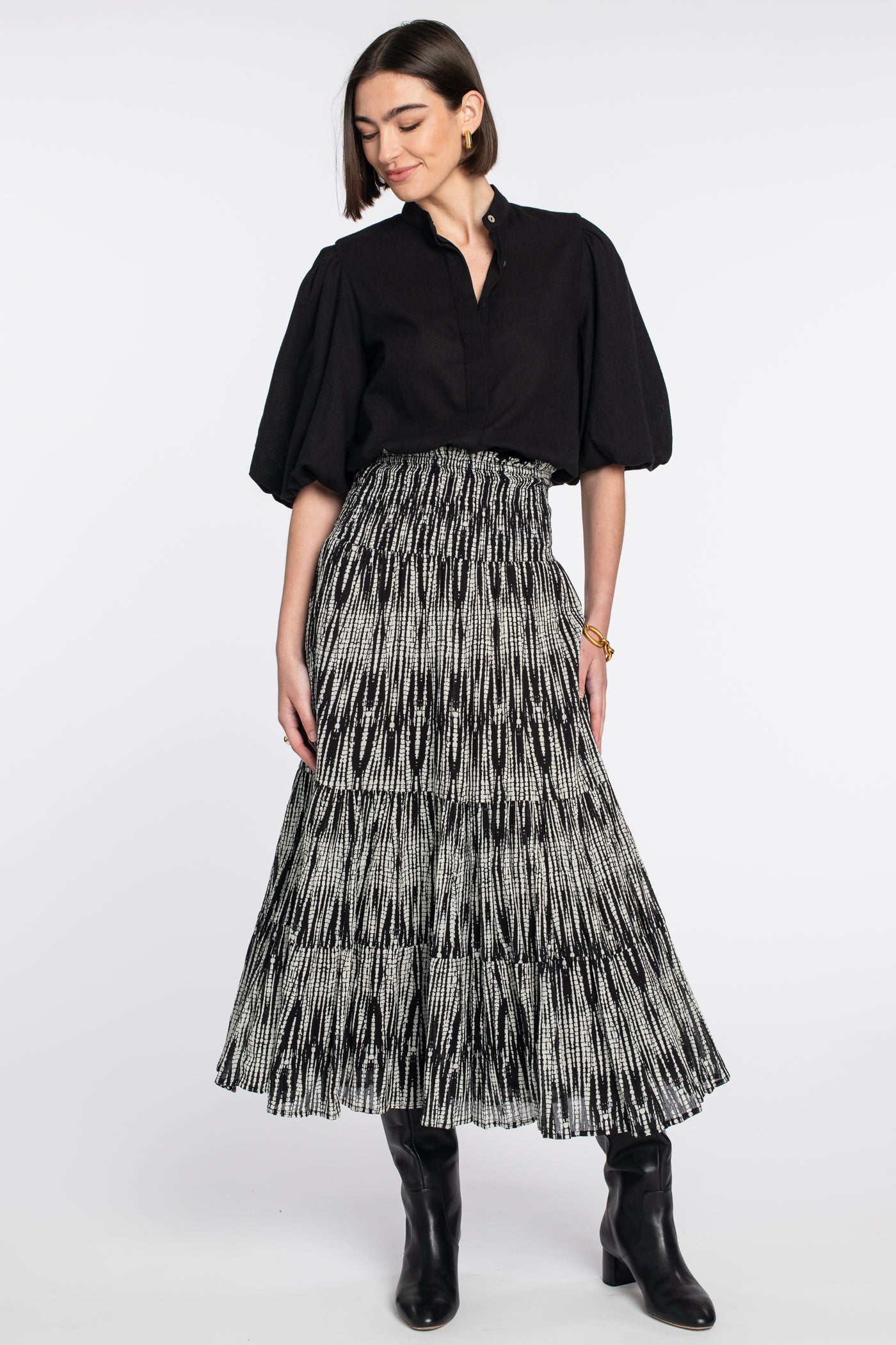 Edie Top in Solid Black