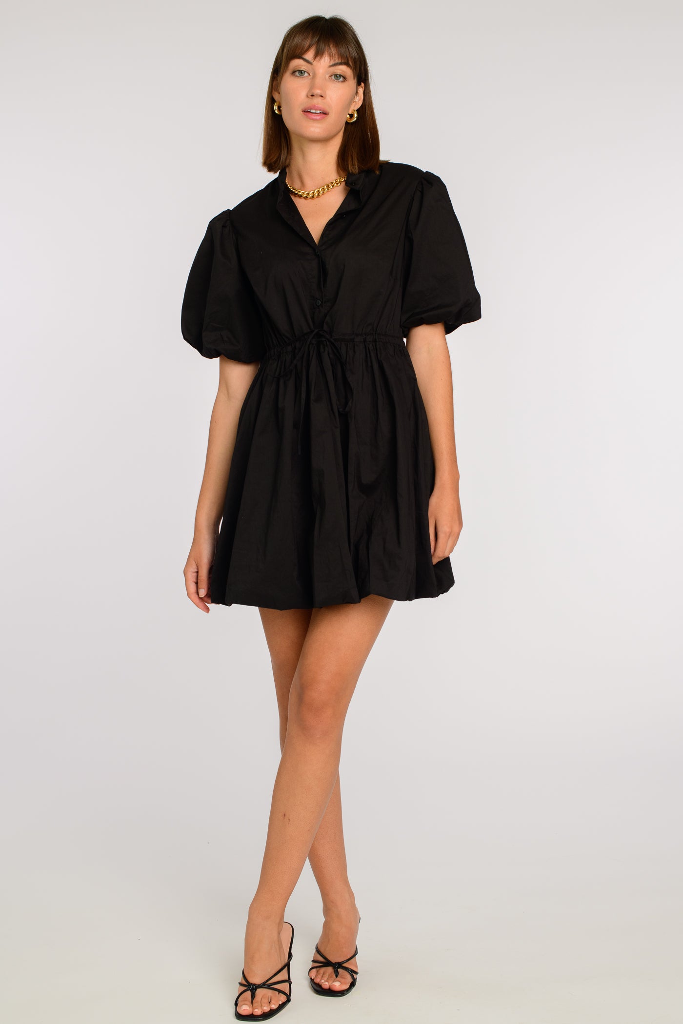 Edie Bubble Dress in Black