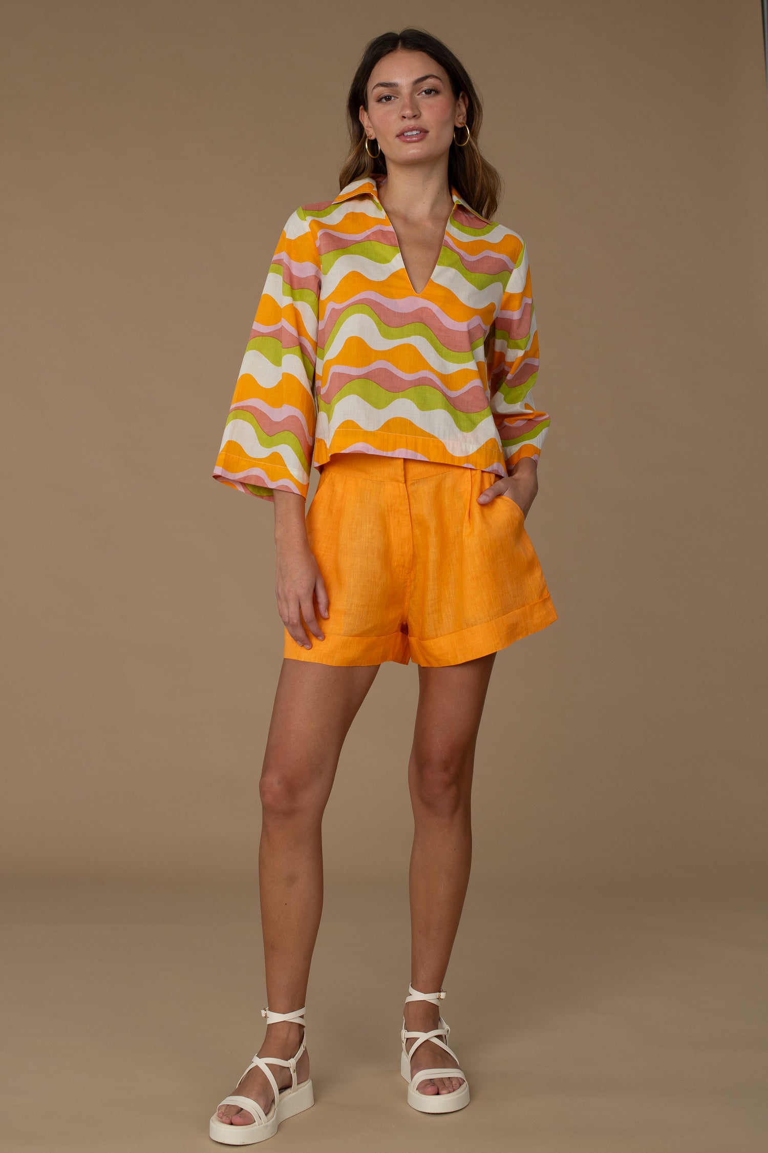 Sami Shorts in Apricot