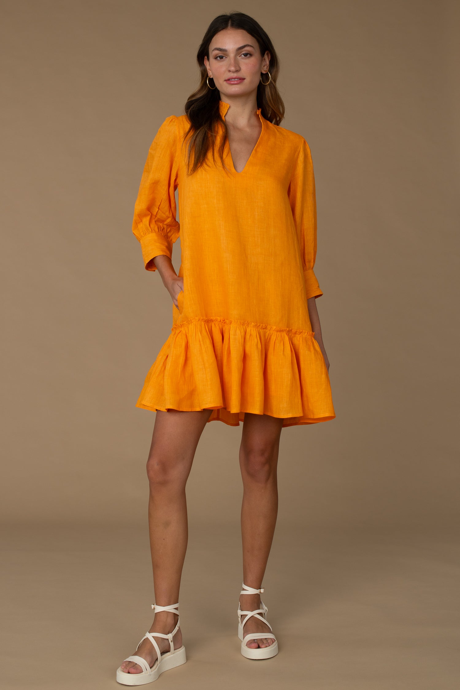 Chloe Dress in Apricot