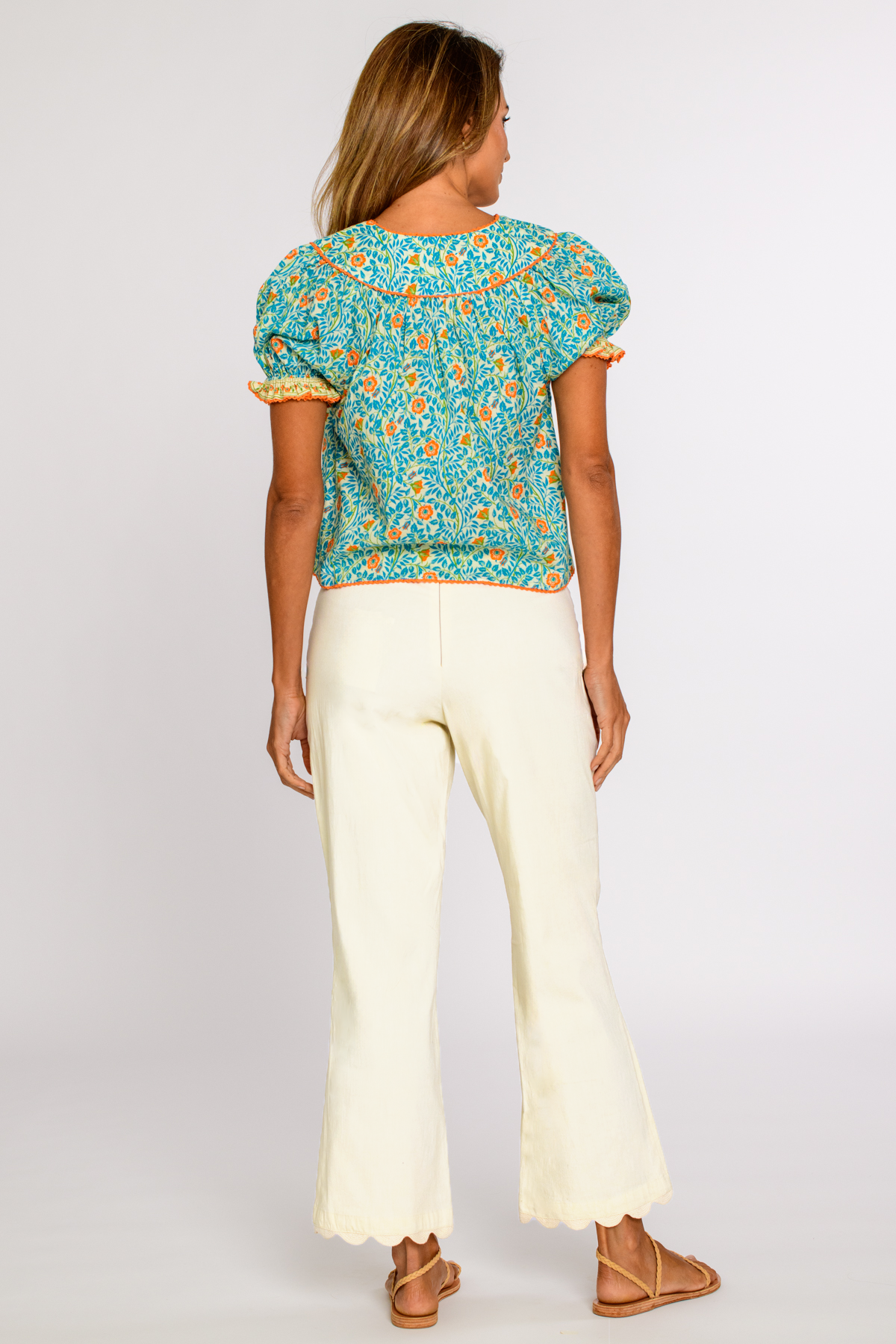 Kiki Top in Garden Trellis