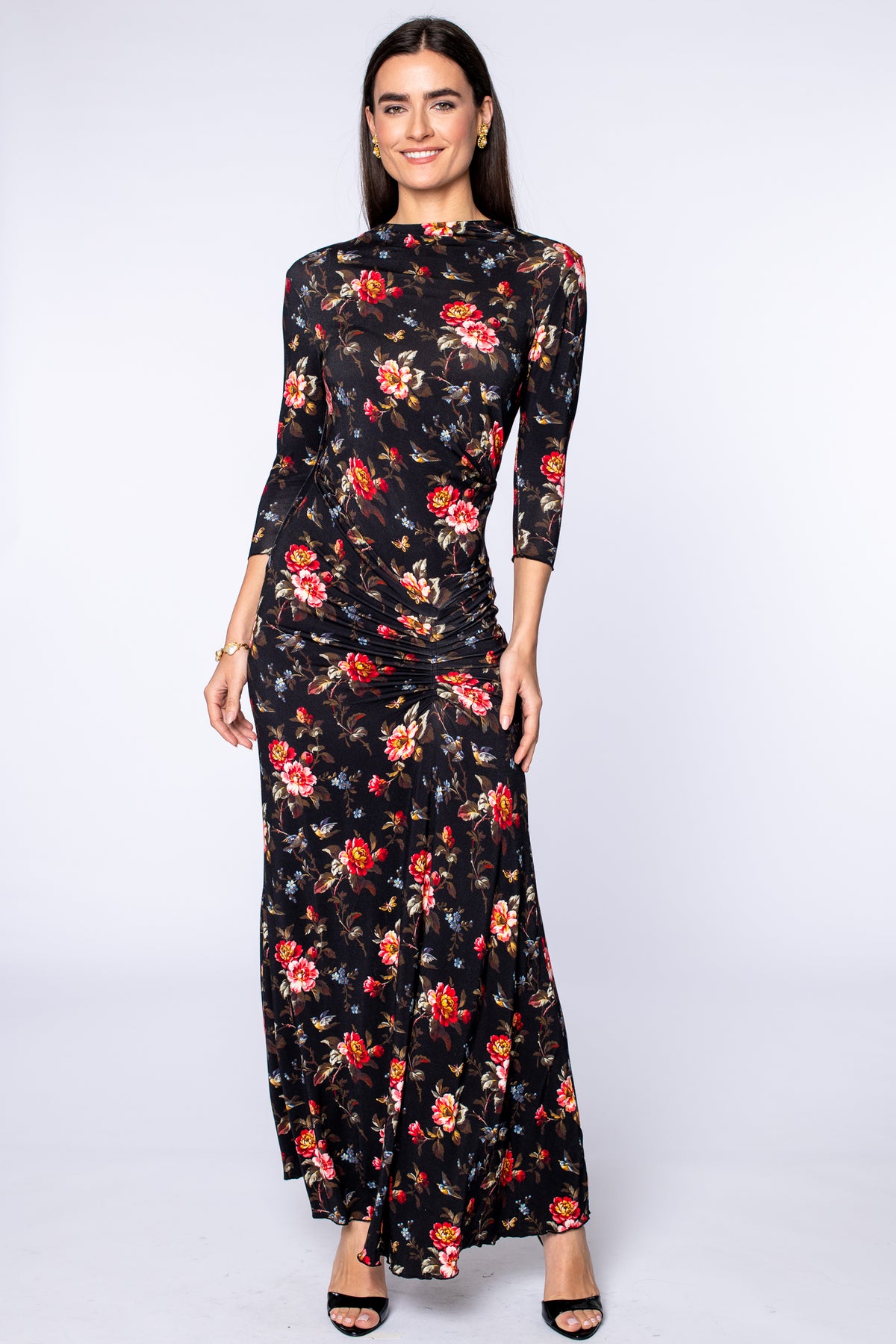 Jillian Dress in Antique Floral