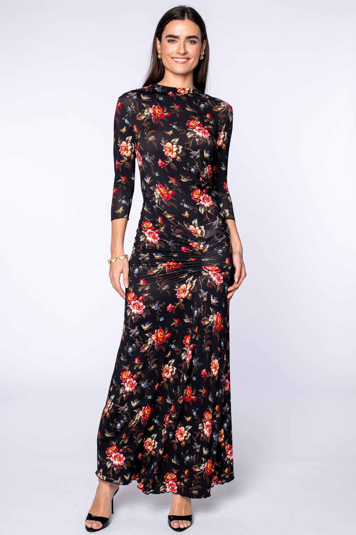 Jillian Dress in Antique Floral