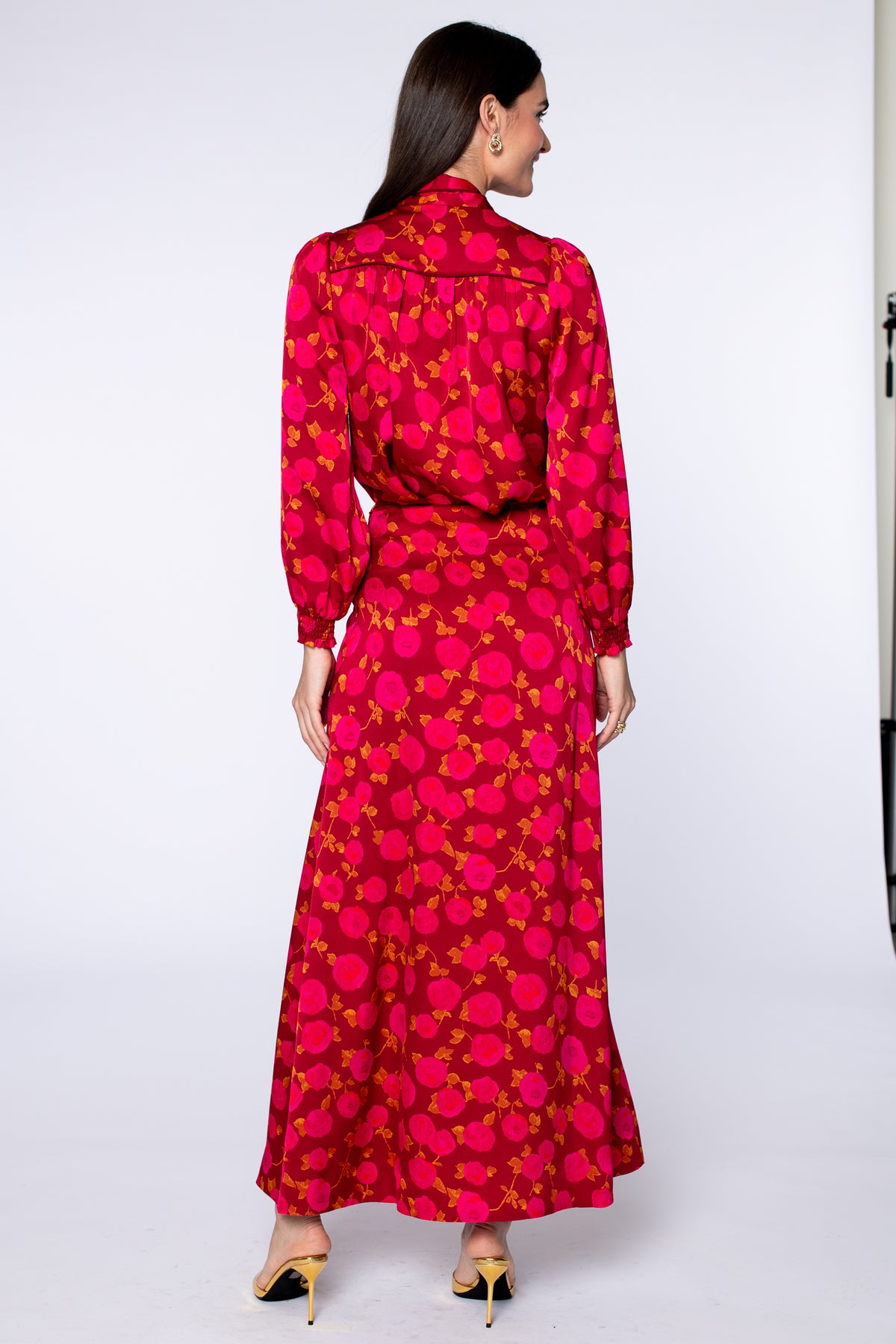 Brit Bow Blouse in Rosebud