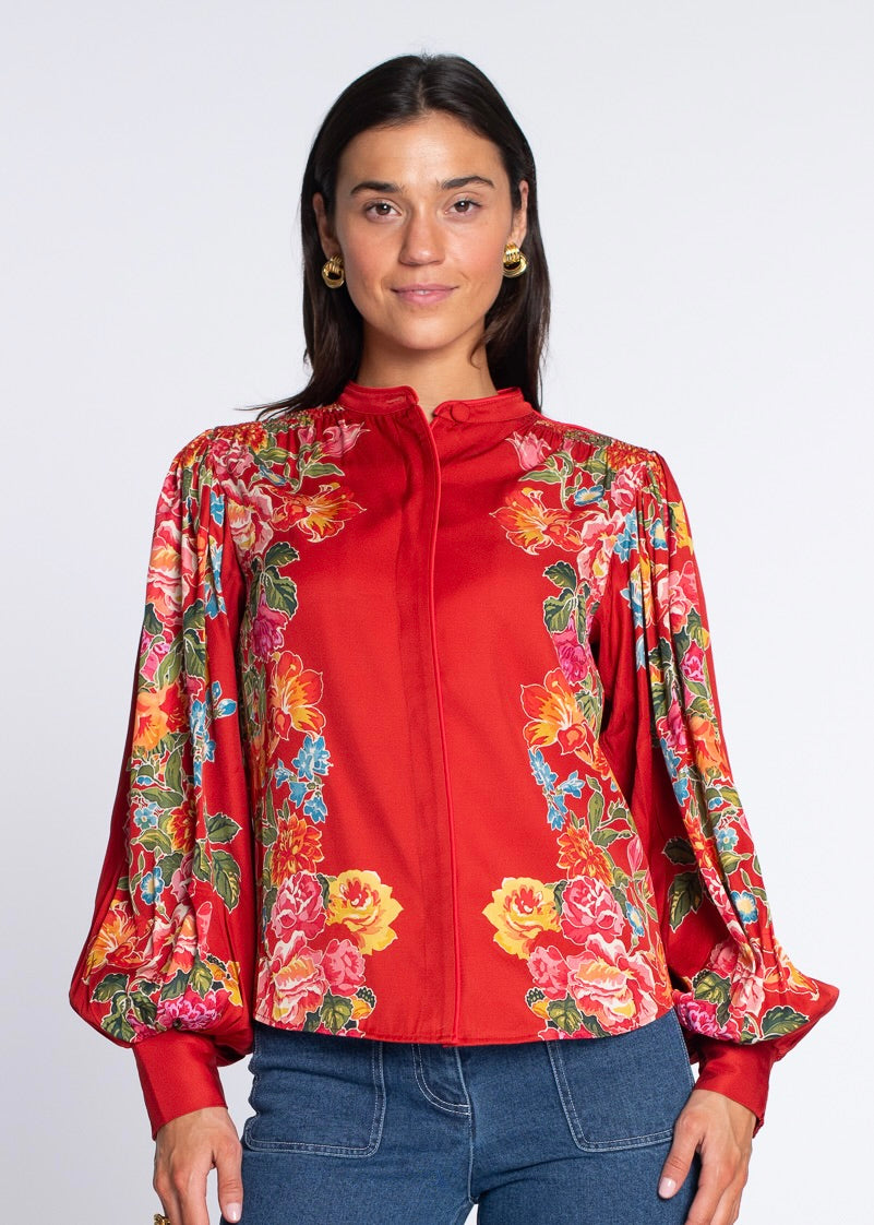 Emily Top in Fall Blooms