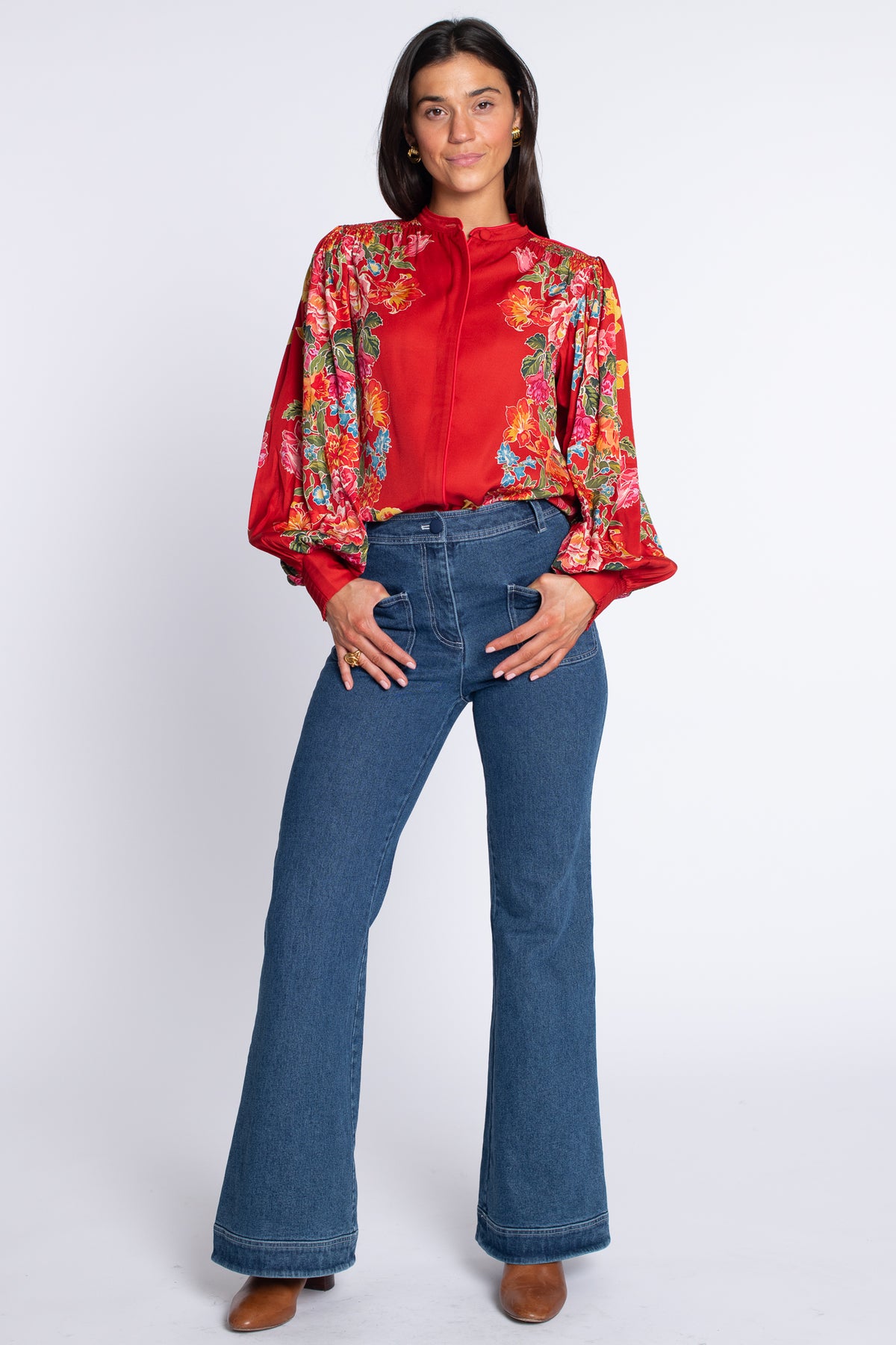 Emily Top in Fall Blooms