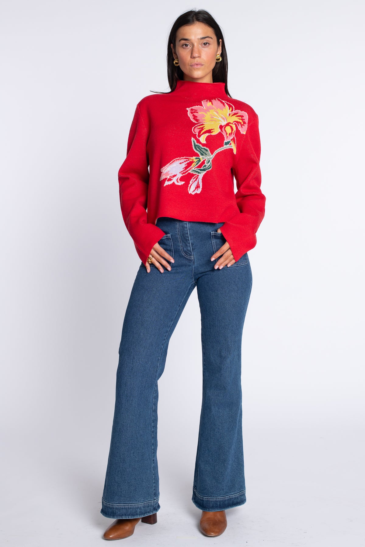 Stevie Sweater in Fall Blooms