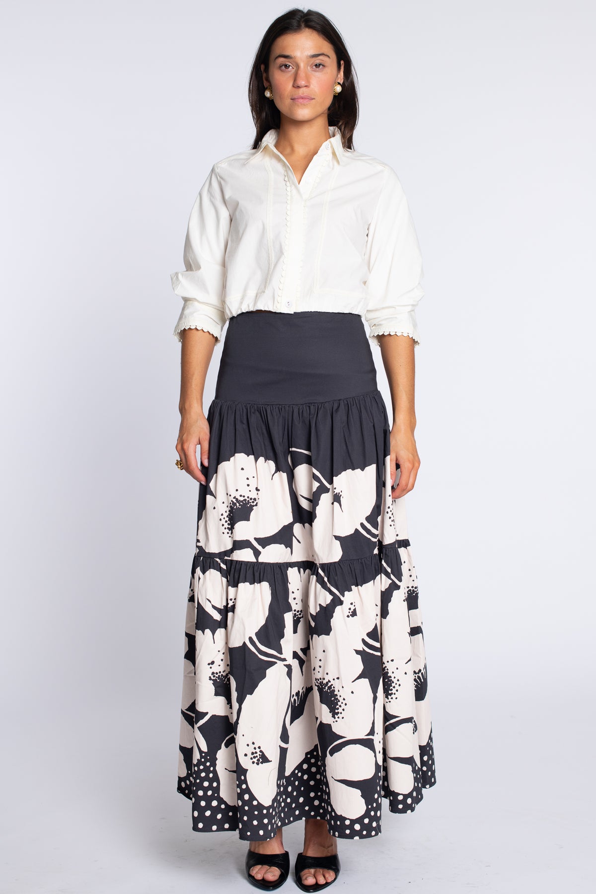 Penelope Skirt in Dot Floral