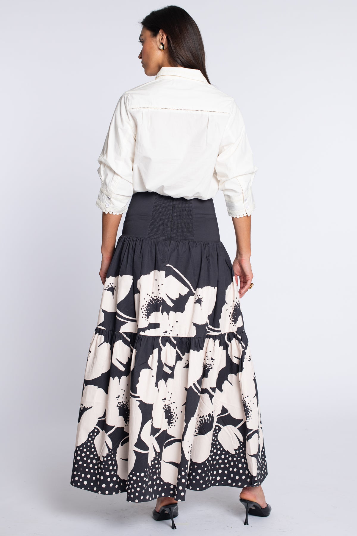Penelope Skirt in Dot Floral