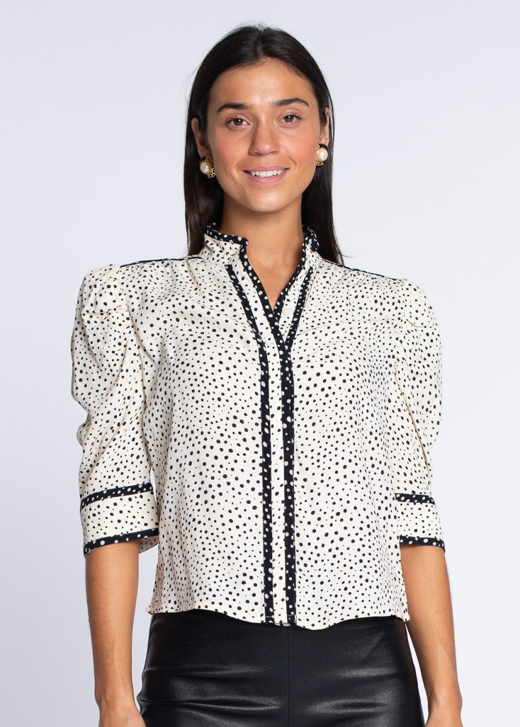 Ruthie Top in Mini Dots