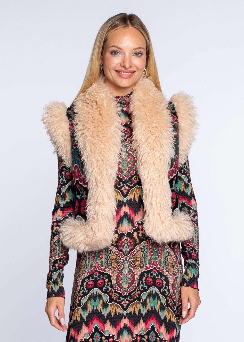 Lia Vest in Bargello Embroidery