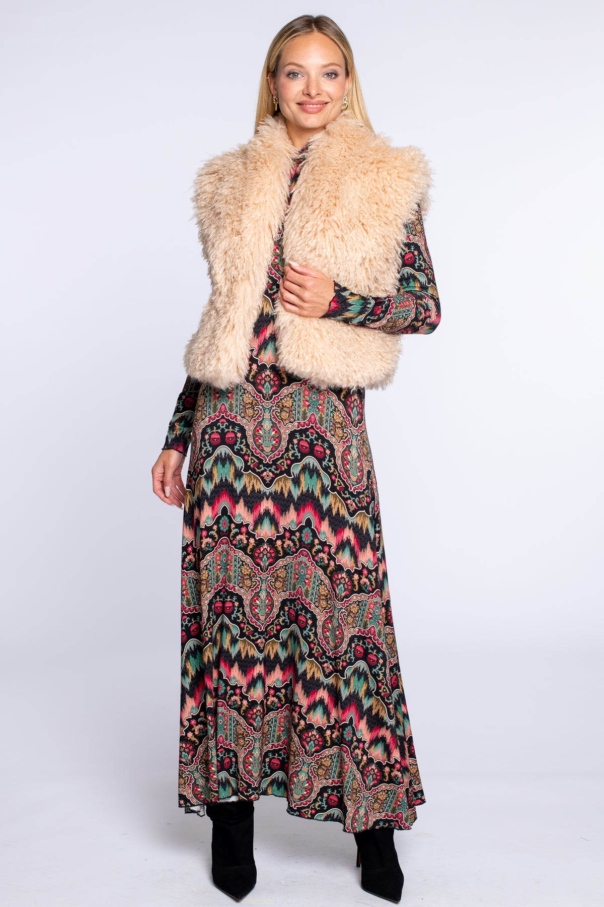 Lia Vest in Bargello Embroidery