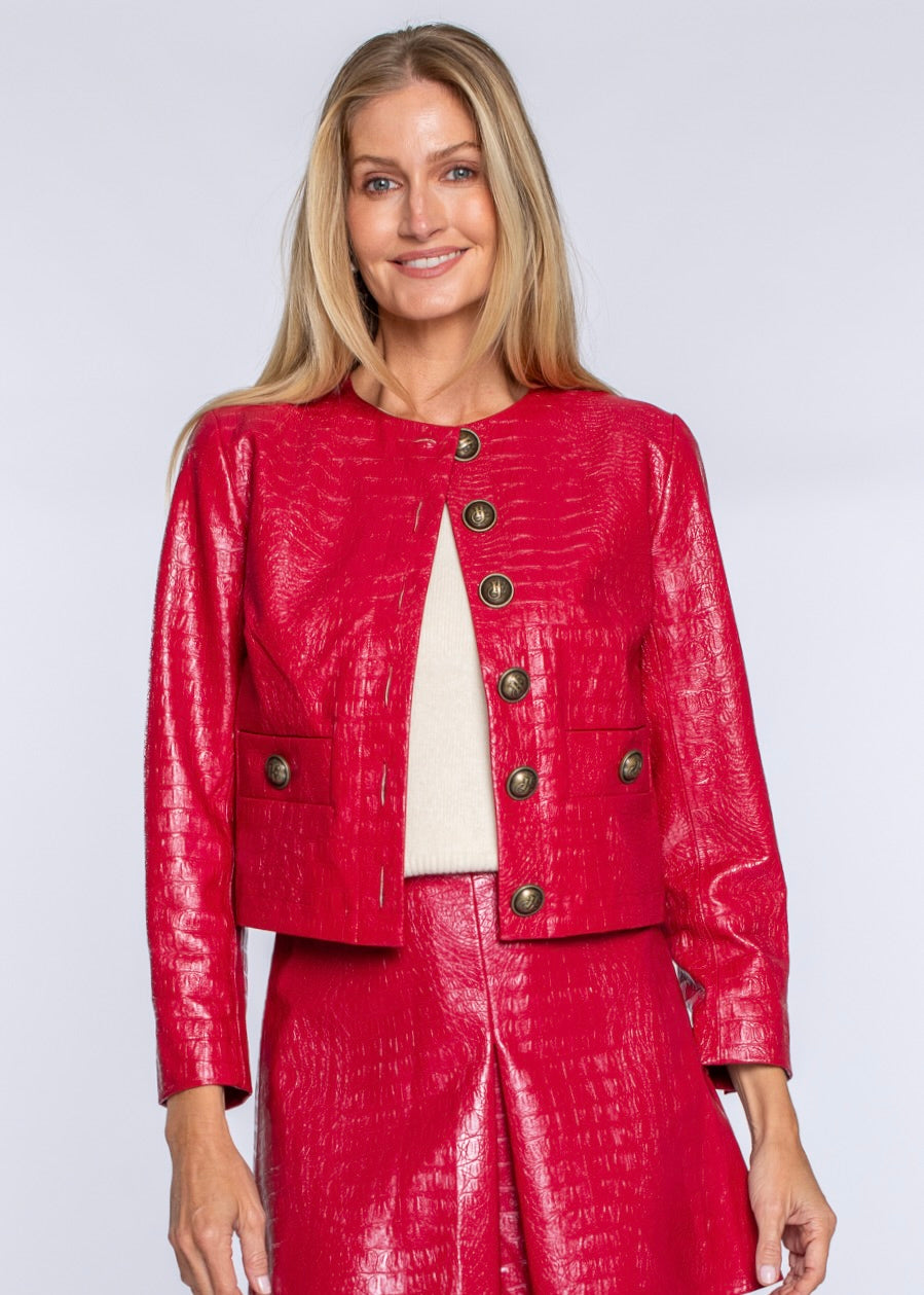 Remy Jacket in Scarlett Croc