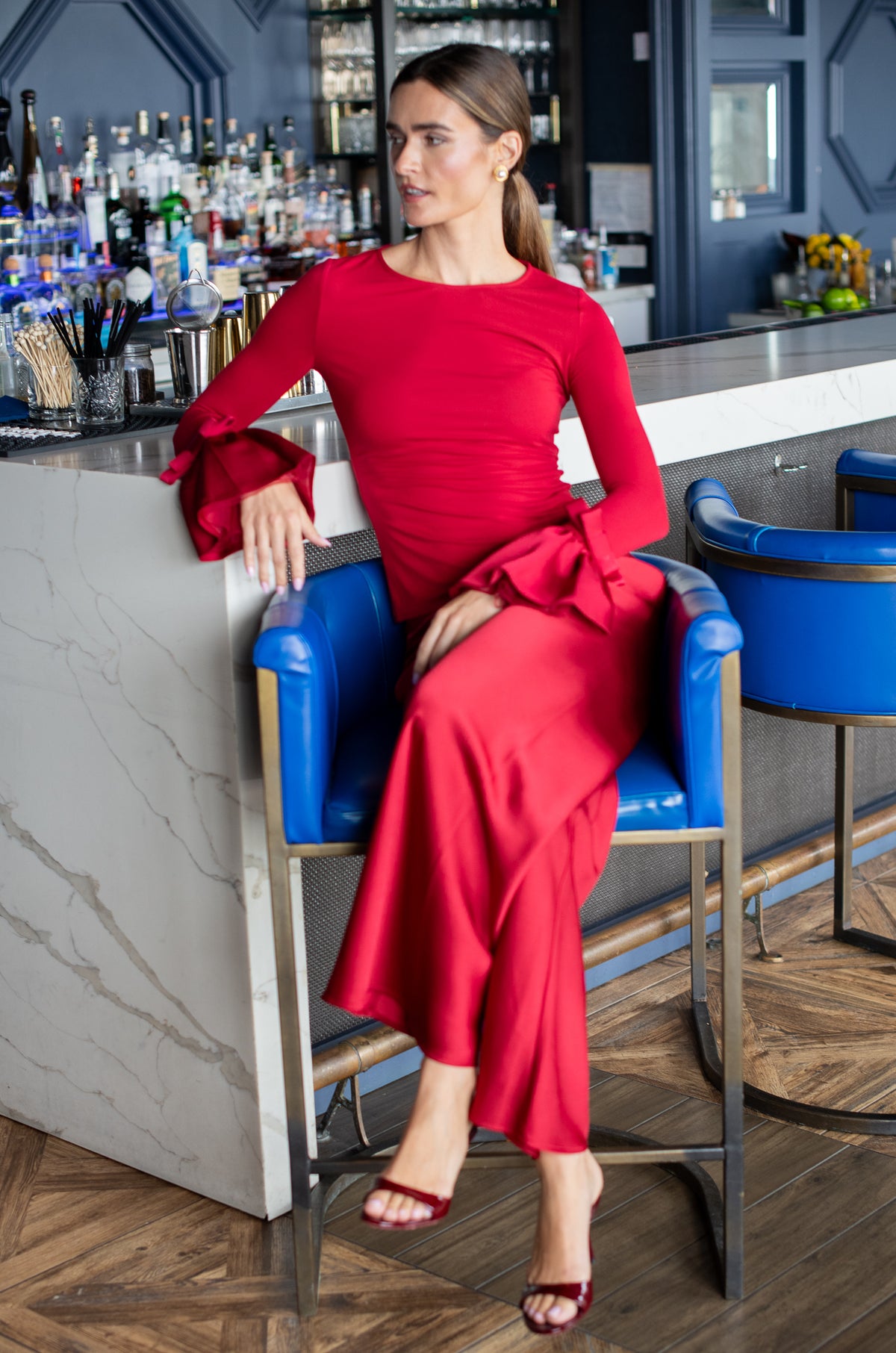 Cha Cha Top in Scarlett