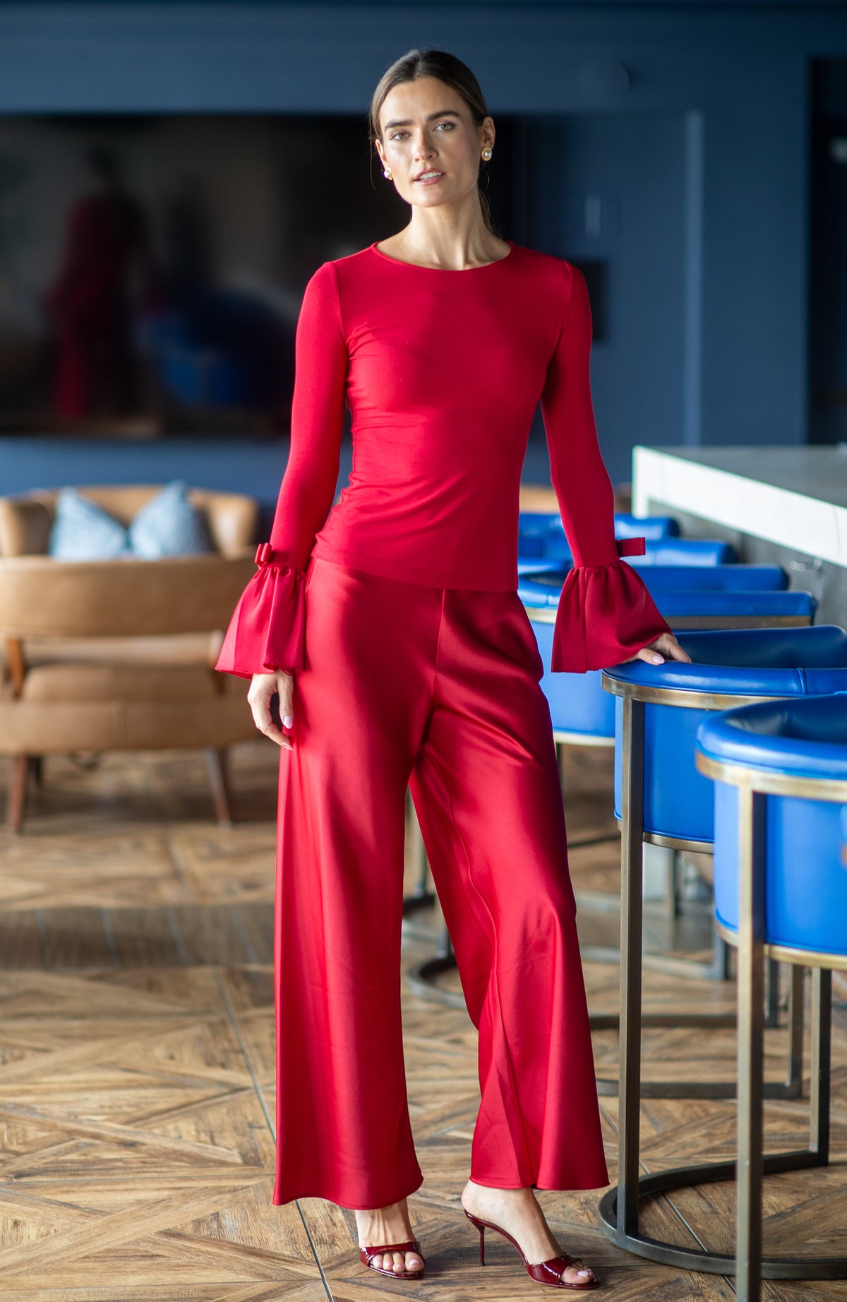 Cha Cha Top in Scarlett