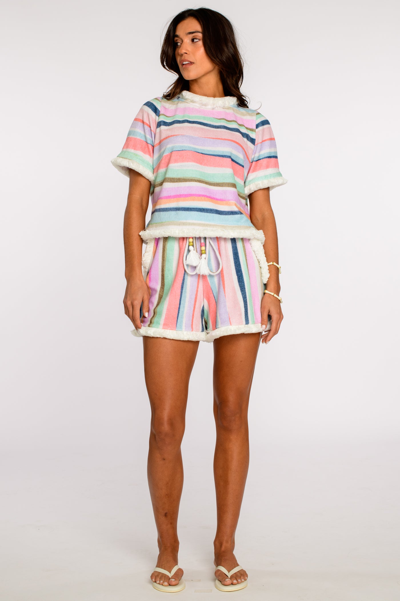 Tess Tee in Sherbet Stripe