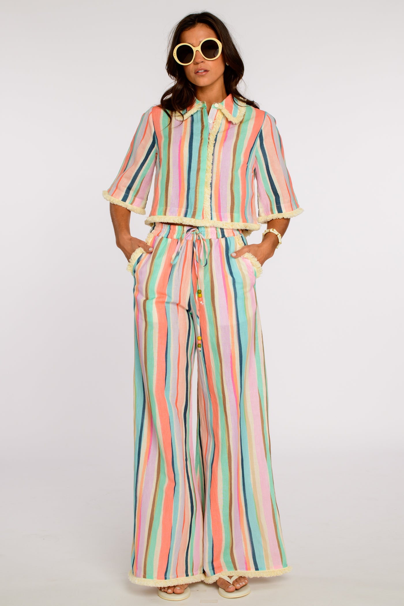 Presley Pants in Sherbet Stripe