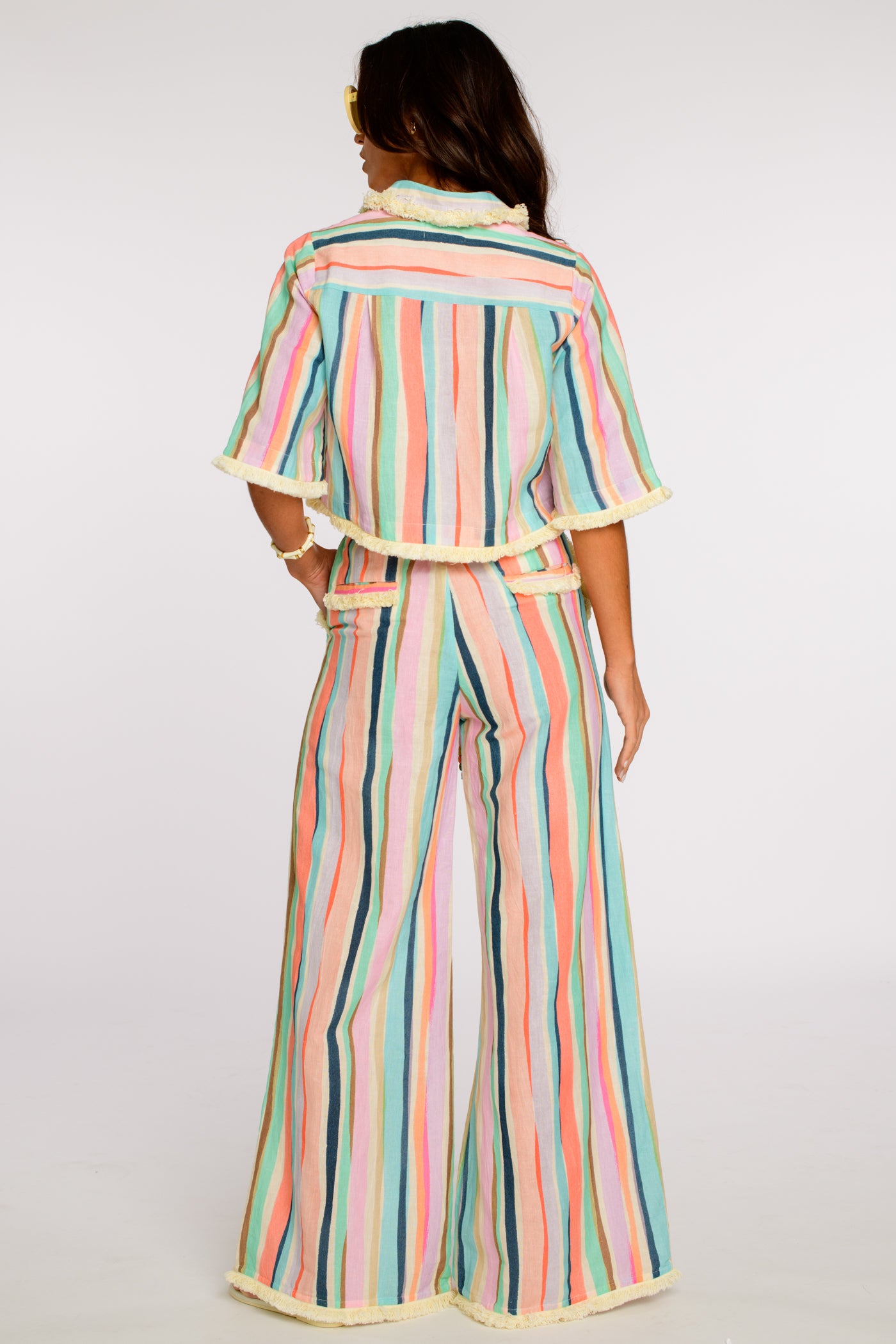 Presley Pants in Sherbet Stripe