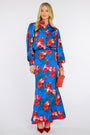 Serena Skirt in Holiday Chintz Teal