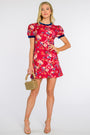 Louisa Dress in Chinoiserie Scarlett