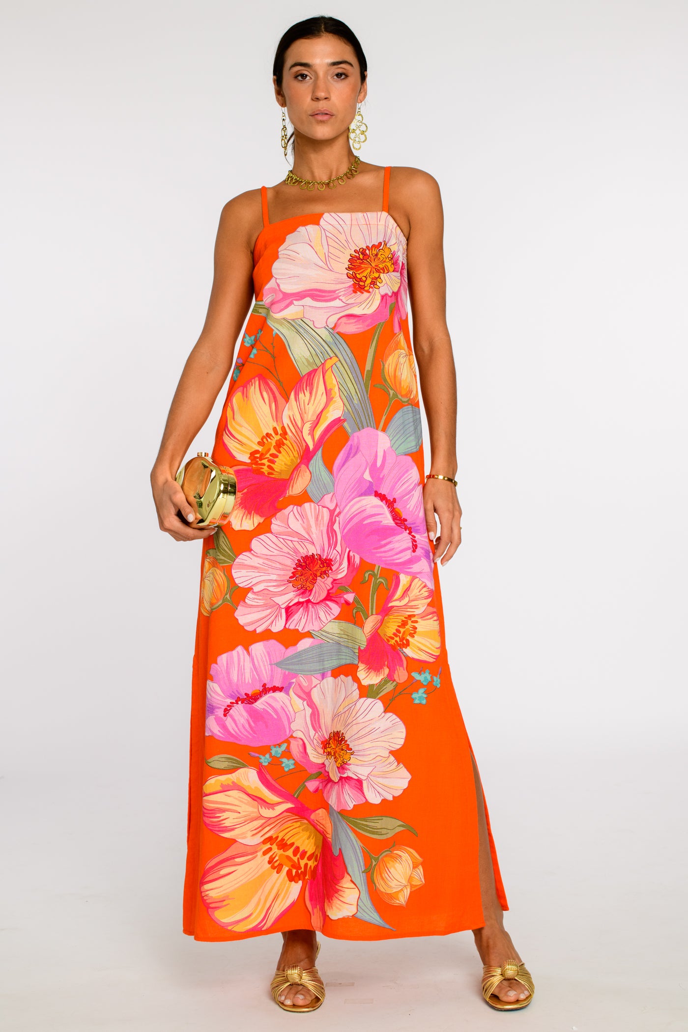 Betsy Dress in Sunset Blooms