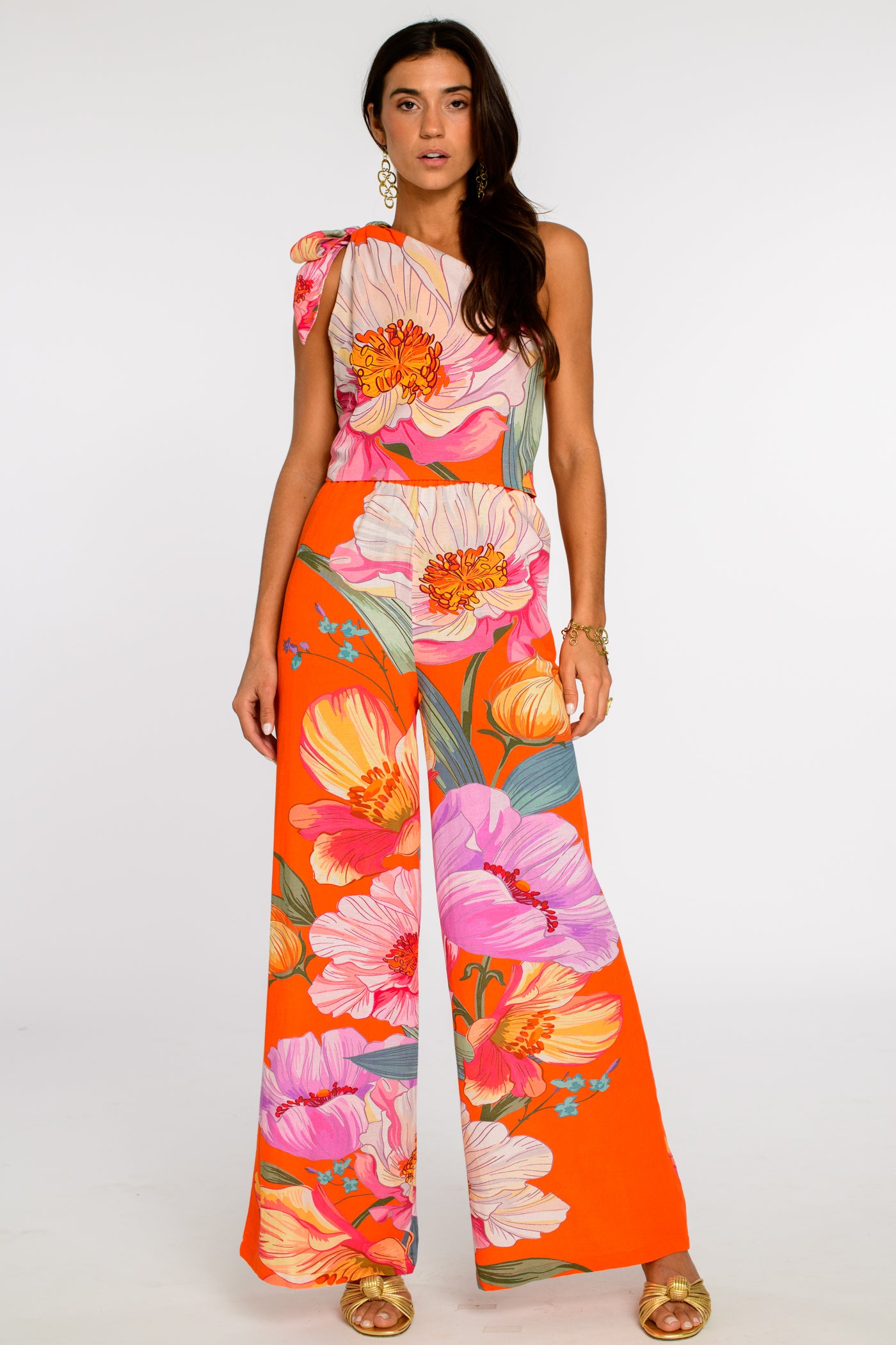 Zara Top in Sunset Blooms