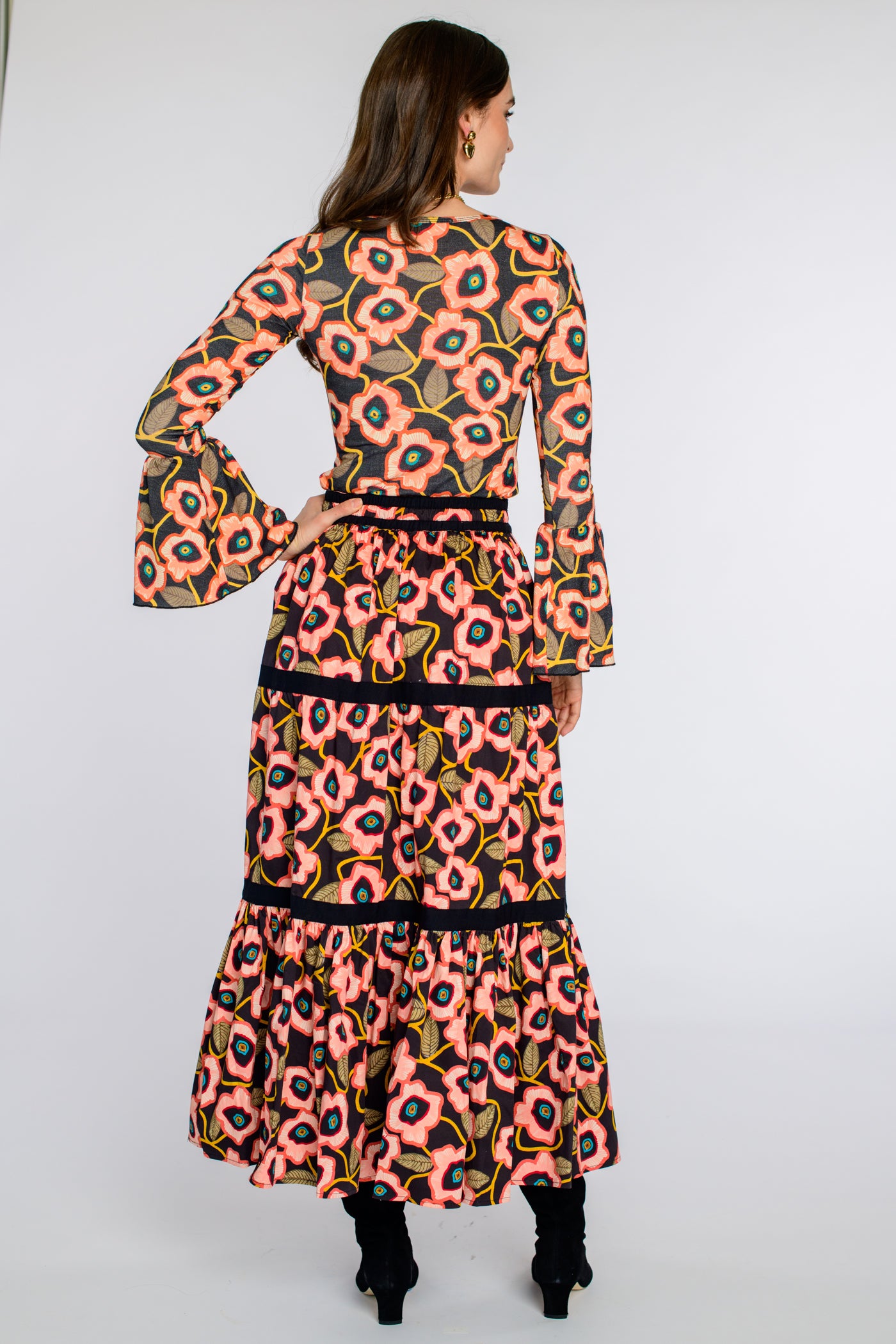 Cha Cha Top in Poppies