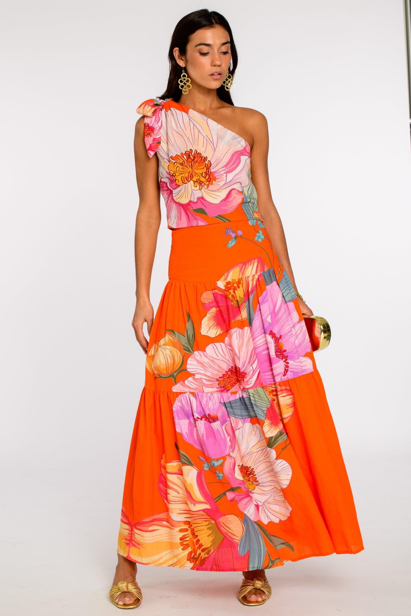 Penelope Skirt in Sunset Blooms
