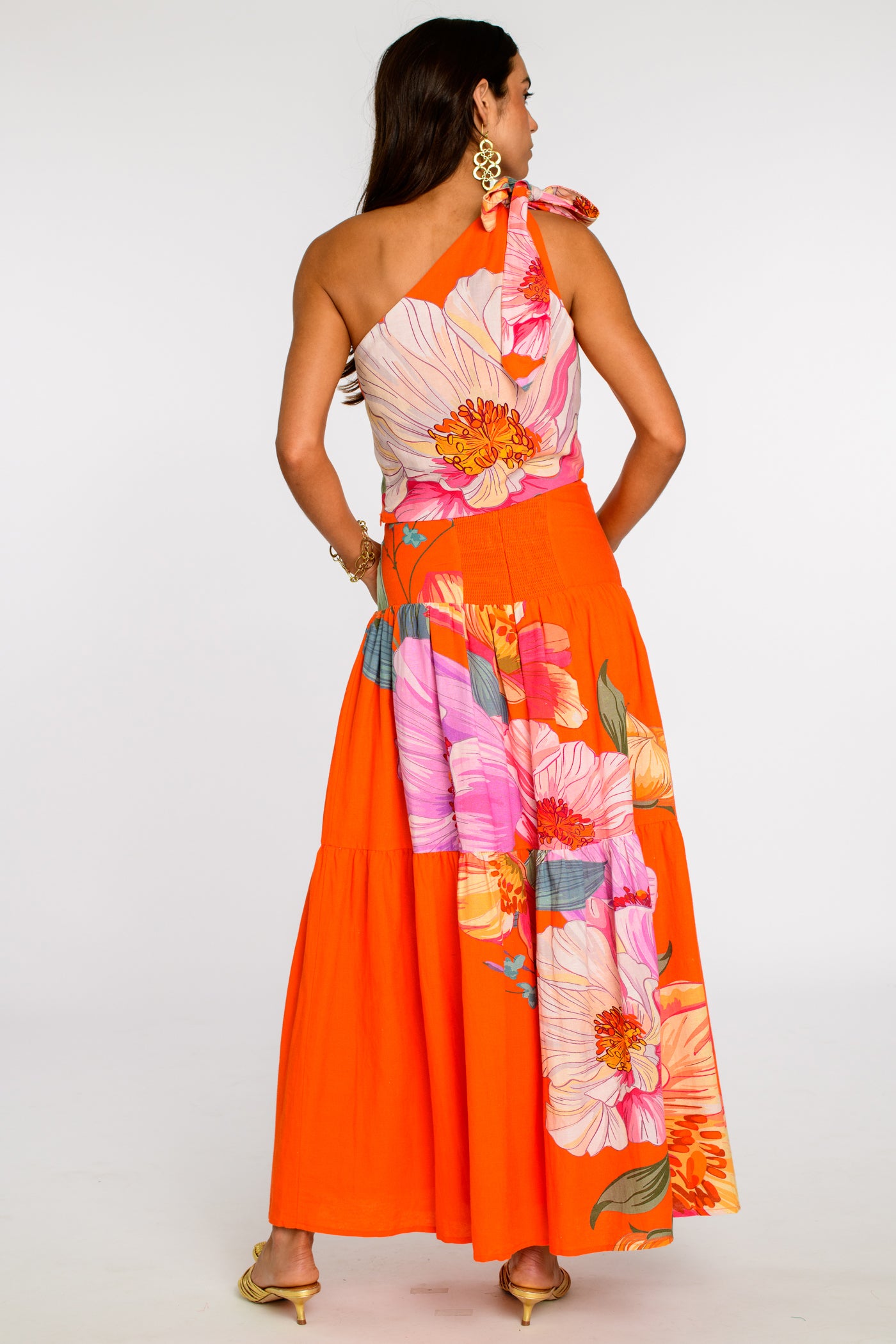 Zara Top in Sunset Blooms