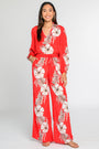 Presley Pants in Tropicalia Scarlet Grande