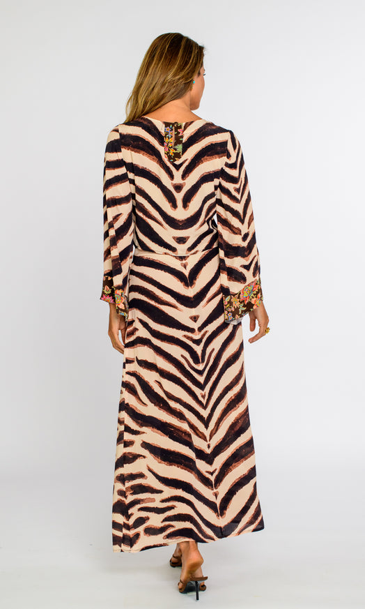 Elizabeth James Reversible Frankie Bomber - WALLFLOWER BROWN/ZEBRA main image 1