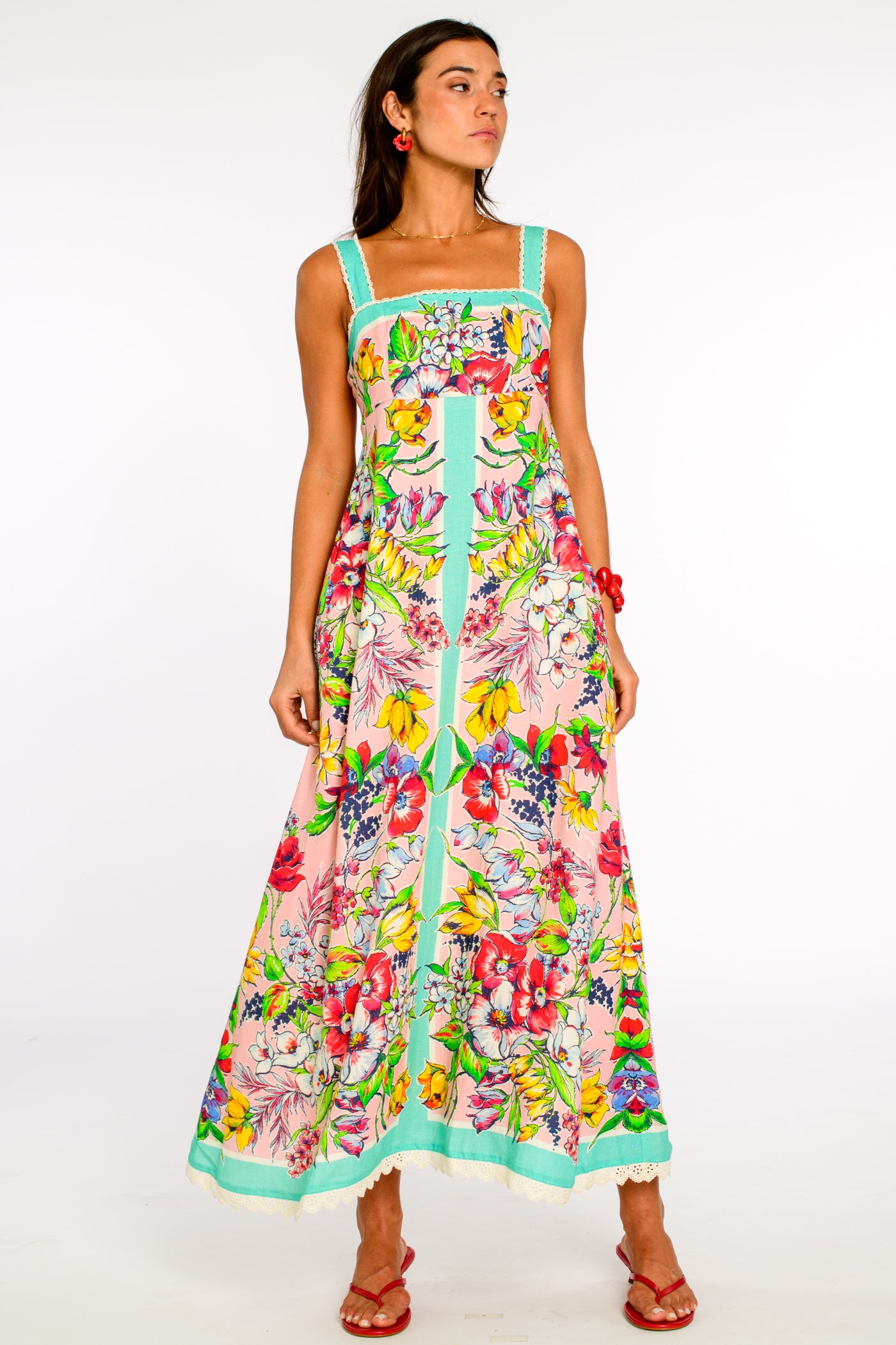 Annalisa Dress in Vintage Scarf – Elizabeth Ackerman Designs, LLC
