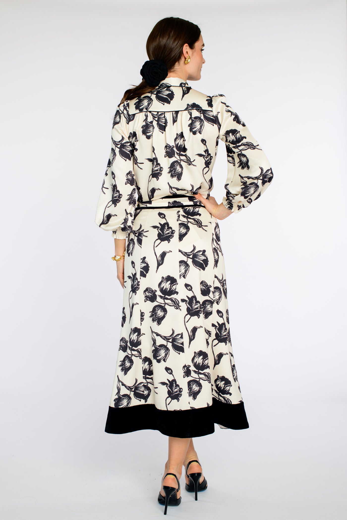 Avery Skirt in Snow Tulip