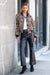 Black Metallic Denim
