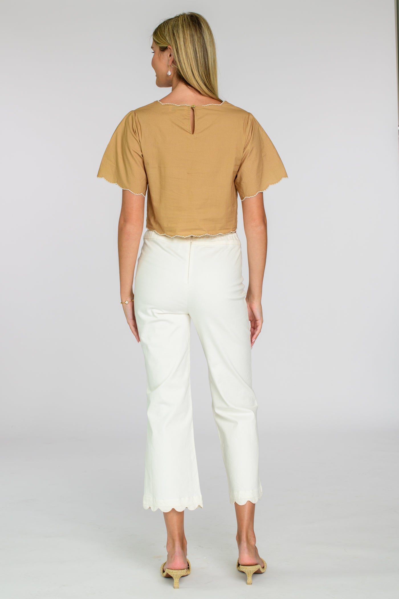 Paloma Top in Poppy Patch Iced Coffee – Elizabeth Ackerman Designs