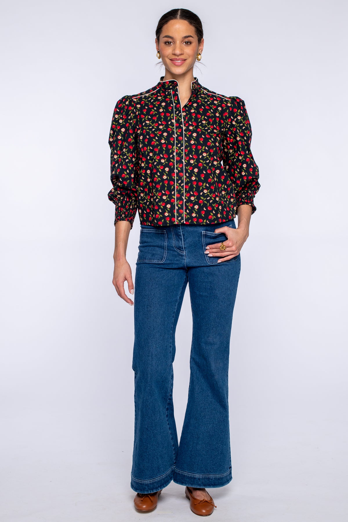 Emily Top in Apples