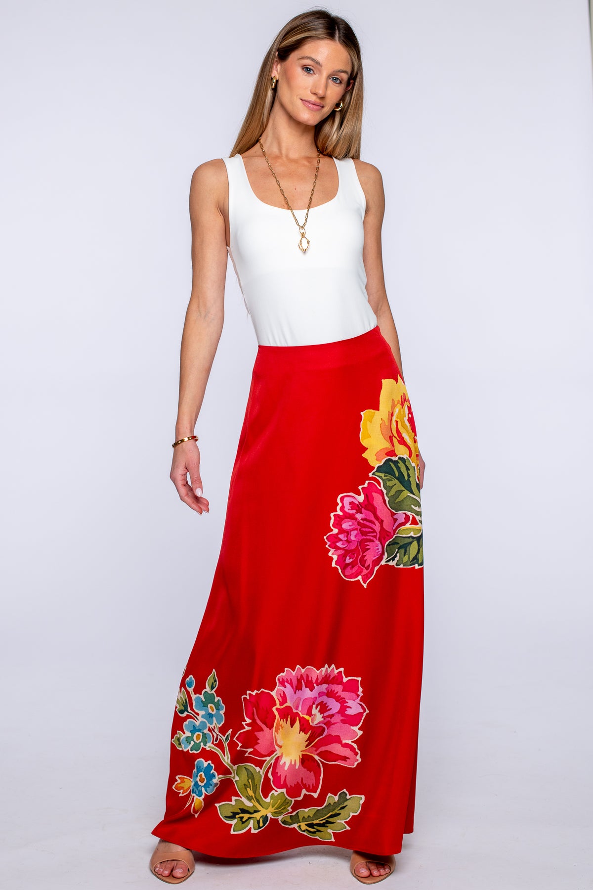 Anita Skirt in Fall Blooms