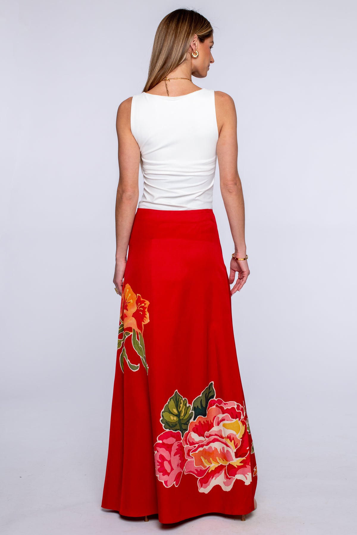 Anita Skirt in Fall Blooms